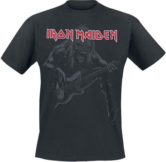Iron Maiden Eddie Bass Heren T-shirt - zwart - XXL