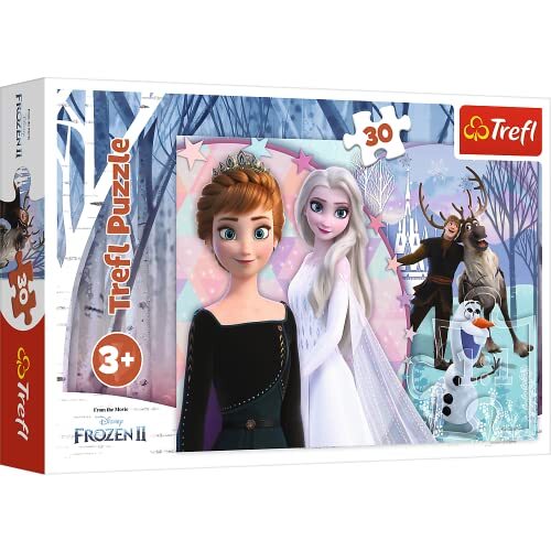 Trefl Puzzel, Disney Frozen 2, 30 stukjes, Magisch Land van Ijs, voor kinderen vanaf 3 jaar