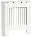 vidaXL Radiatorafdekking Hoogglans Wit 112 x 19 x 81,5 cm Bewerkt hout