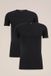 WE Fashion Heren T-shirt 2-pack Zwart Effen Katoen Elastaan Regular Fit XL