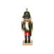 Dekohelden24 Prachtige notenkraker soldat, in groen, ca. 26 cm