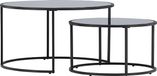 Hioshop Twin salontafel set van 2 zwart