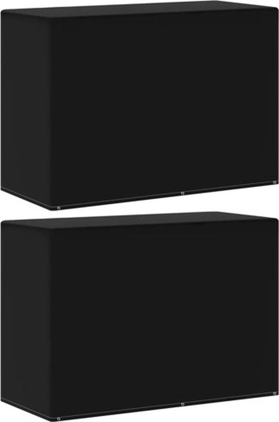 vidaXL Tuinbankhoes Zwart Polyetheen 180x80x125 cm