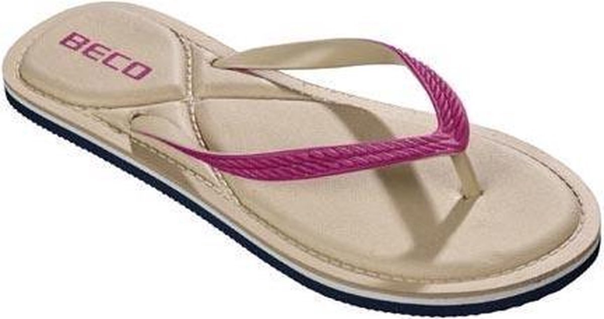 Beco teenslippers dames EVA beige/roze