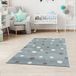Jimri DOTS kindertapijt - Gestippeld, Regenboog, Sterren - Oeko-Tex - Mint, 80 x 150 cm