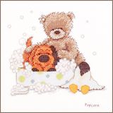 Vervaco - Telpakket kit - Popcorn Bubble bath time - PN-0011220 - Borduren - Borduurpakket - Borduurpakket volwassenen