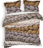 Heckett & Lane Daley Dekbedovertrek - Lits-jumeaux - 260x200/220 cm - Natural Taupe