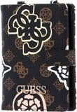 GUESS House Party Passport Case Brown Logo Multi