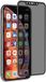 Muvit iPhone Xs Max Privacy Case Friendly Verre Écran Protecteur Transparent