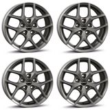 Borbet 4 Jantes Modèle Y 7.0x17 pouce ET40 5x112 TITAM pour Aiways U5
