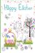 Happy Easter: Big Bold Coloring Images