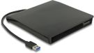 Delock External Enclosure for 5.25" Slim SATA Drives 12.7 mm to SuperSpeed USB 5 Gbps Type-A male