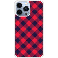 Tartan Rouge Bedrukt siliconen hoesje compatibel met iPhone 13 Pro