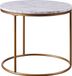 Teamson Home Marmo Ronde Zijtafel - Imitatiemarmer/Messing