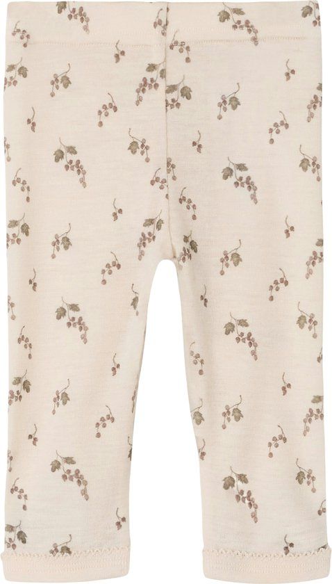 LIL' ATELIER NAME IT - NBFNOEL NIA WOOL SLIM LEGGING LIL NOOS - Baby - Leggings - Roze - Print - Wol