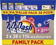 Dash Platinum Wasmiddel Pods® - Jasmijn en Rose de May - 3 x 38 Wasbeurten