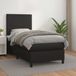 Maison Exclusive - Sommier à lattes de lit avec matelas noir 100x200 cm similicuir