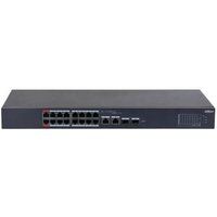 Dahua DH-CS4218-16ET-190 - Switch - Cloud Managed - Intelligent - 2 x 10/100 (High PoE) + 14 x 10/100 (PoE) + 2 x 10/100/1000 (Uplink) + 2 x Gigabit SFP (Uplink) - Desktop, Rack-uitvoering - High PoE / PoE (190 W)