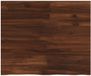 vidaXL - Tafelblad - Rechthoekig - 80 x 50 x 3 cm - Donkerbruin - Glas