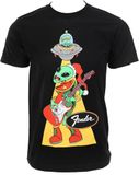 Fender Ugly Christmas Tee Alien, Blk, M