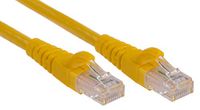RS PRO Ethernetkabel Cat.6, 5m, gele patchkabel, A RJ45 U/UTP stekker, B RJ45, PVC