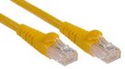 RS PRO Ethernetkabel Cat.6, 5m, gele patchkabel, A RJ45 U/UTP stekker, B RJ45, PVC