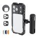 NEEWER kit de cage pour téléphone compatible uniquement avec iPhone 17 Pro, stabilisateur d'installation vidéo accessoires avec bague de filtre de 67 mm, plaques arrière d'objectif de 17 mm et T-mount, poignée Bluetooth à libération rapide