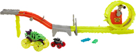 Hot Wheels Monster Trucks Racen en Achtervolgen - Monstertruck & Circuitset - Meerkleurig