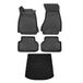 OMAC 1123444-250 Ensemble de tapis de sol noir, Caoutchouc