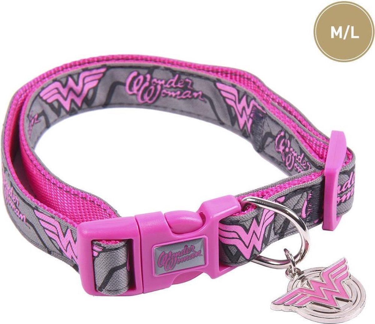 Cerdá DC Comics hondenhalsband Superheores, officieel gelicentieerd product roze