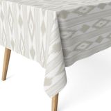 ECOMMERC3 Vlekafstotend tafelkleed voor rechthoekige tafel, afmetingen 240 x 140 cm, vuilafstotend, extra zacht en waterdicht, beige