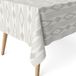 ECOMMERC3 Vlekafstotend tafelkleed voor rechthoekige tafel, afmetingen 240 x 140 cm, vuilafstotend, extra zacht en waterdicht, beige