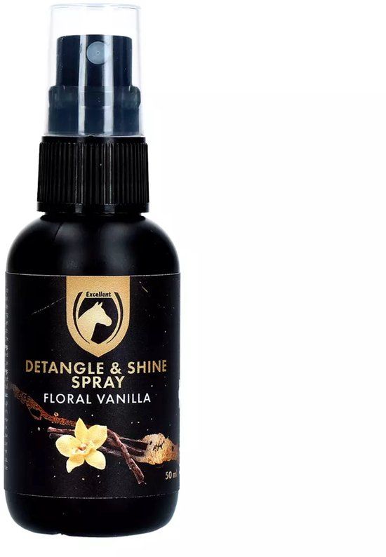 Excellent Horse Anti Klit Spray Paard - 50 ml - Manen & Staart Glans - Floral Vanilla
