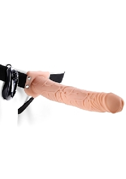 Pipedream Fetish Fantasy - Vibrating Hollow Strap-On - 11 Inch - Skin