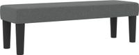 vidaXL Boxspring bed met kussen Donkergrijs 140 x 190 cm Stof