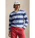 Polo Ralph Lauren Herren Iconic Blue Rugby Shirt (XL) - Casual, Cotton, Long Sleeve