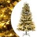 VidaXL Sapin de Noël avec LED et pommes de pin 195 cm PVC et PE vert