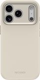DECODED Soft-Touch Siliconen Hoesje - Geschikt voor iPhone 18 Pro Max / 17 Pro Max - Geschikt voor MagSafe - Metalen Camerabescherming - Antibacterieel - Beige