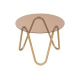 Leitmotiv Bijzettafel Ventana Round - Mokka - Ø50cm - Modern