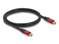 Delock 80652 USB4 Gen 2x2 0,8 m USB C 20 Gbit/s 100 W Zwart, Rood
