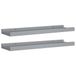 VidaXL Fotoplanken 2 st 40x9x3 cm mdf grijs