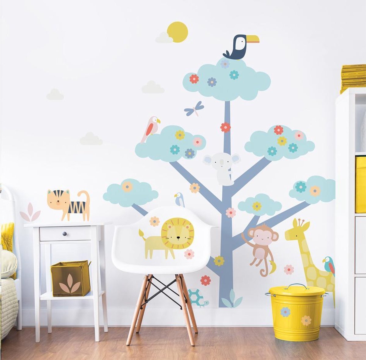 Walltastic Muursticker Jungle Safari Boom - Groot - 150 cm hoog