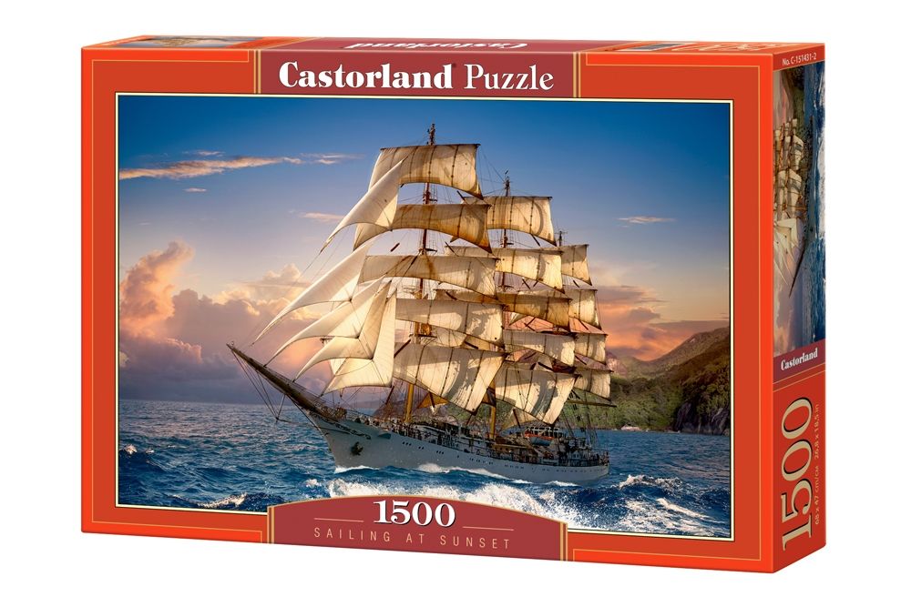 Castorland Sailing at Sunset - 1500 stukjes - Puzzel