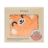 Mr. Wonderful Handdoek met capuchon voor baby's, rode panda, 100% katoen, badhanddoek voor kinderen