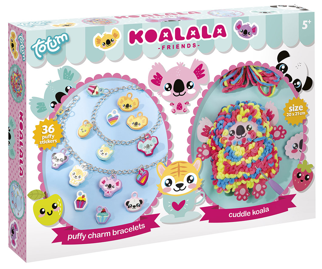 Totum 2 In 1 Koalala Puffy Charm Bracelets And Cuddle Pillow Koala