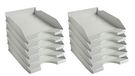 Exacompta - Set van 10 ECOTRAY brievenbakken - A4+ - Grijs