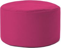 Lumaland Zitzak poef | Compacte zitzak met 3-in-1-functie: comfortabele poef, handig tafeltje en stijlvolle voetenbank voor binnen en buiten | Met flexibele EPS-vulling | Ø 25 x 45 cm