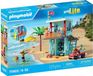 PLAYMOBIL Poste de secours et buggy de plage, My Life Vacances à la plage, 125 pièces, à partir de 4 ans