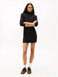 Tommy Jeans Dames Maxi Jurk L Katoen Zwart