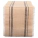 DII Minerale dubbele rand jute tafel loper, 14" x 72"